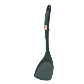 1pc Household Silicone Spatula Resistant To High Temperature Non-stick Pan Special Cooking Shovel Food Grade Does Not Hurt The Pot Silicone Spatu (Color: Dark Green Silicone Spatula)