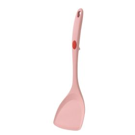 1pc Household Silicone Spatula Resistant To High Temperature Non-stick Pan Special Cooking Shovel Food Grade Does Not Hurt The Pot Silicone Spatu (Color: Pink Silicone Spatula)